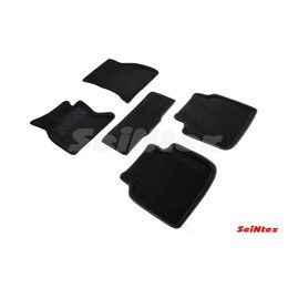 3D ворсовые коврики для BMW 7 Ser F-02 (2008-2015) Черные