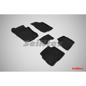 3D ворсовые коврики для HYUNDAI i30 (2009-2012) Черные