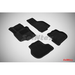 3D ворсовые коврики для SEAT Leon II (2005-2012) Черные