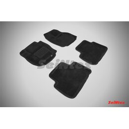 3D ворсовые коврики для FORD S-MAX (2006-2015) Черные
