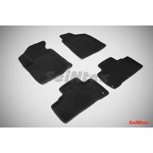 3D ворсовые коврики для SSANG YONG ACTYON new (2010-) Черные