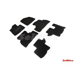 3D ворсовые коврики для KIA SORENTO Prime (2015-) Черные